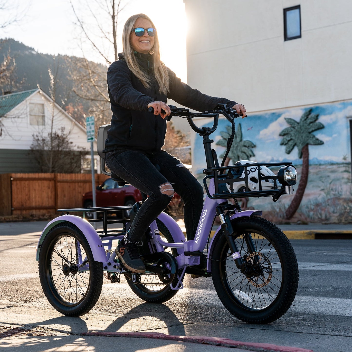 Lilypelle TK-Pro Electric Tricycle for Adults,750W 48V Folding E-Mountain bike UL2849 , 20" 6 Speed 3 Wheels Electric Bicycle with Front & Rear Basket and Removable 20AH Battery