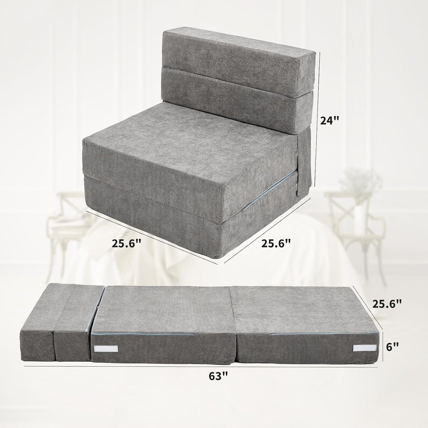 Lilypelle Kids 6" Folding Sofa Bed Floor Mattress