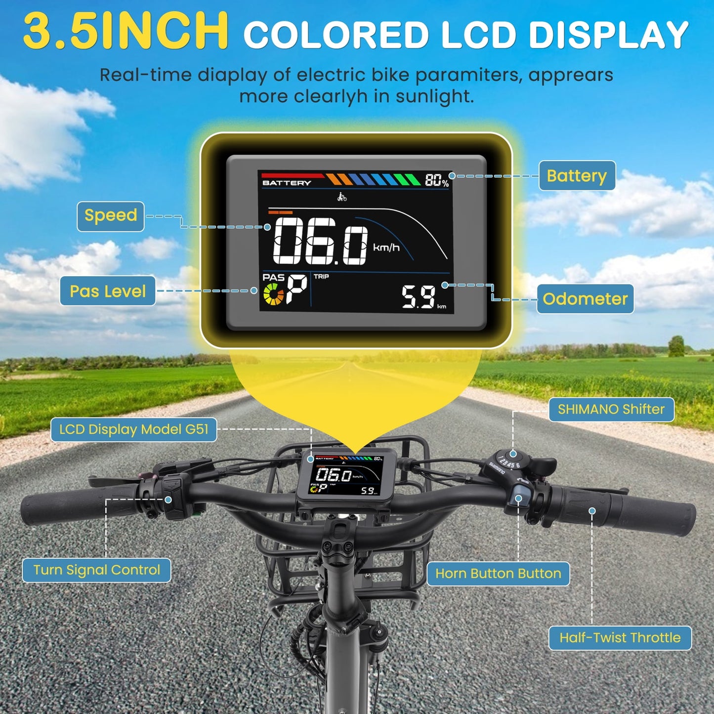 MOONCOOL TK1 Pro Electric Trike, Electric Tricycle for Adults, 20" Folding 3 Wheels Electric Bicycle, 48V 750W Motorized Ebike with Aluminum Frame, Removable Battery and Basket, UL2849