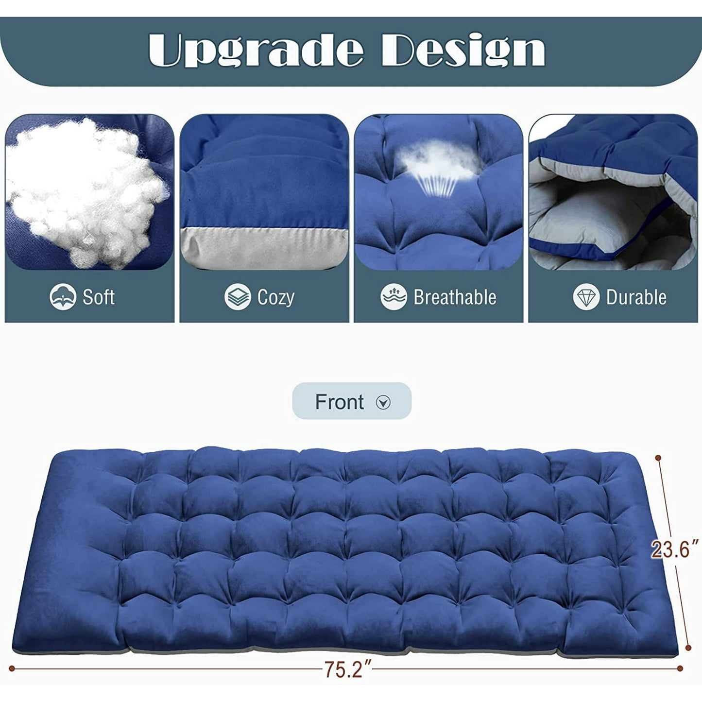 Lilypelle Camping Cot, Adjustable 4-Position Adults Reclining folding Chaise with Pillow, Outdoor portable Lounge Chair Sleeping Cots Bed, Perfect for Camping, Pool, Beach, Patio