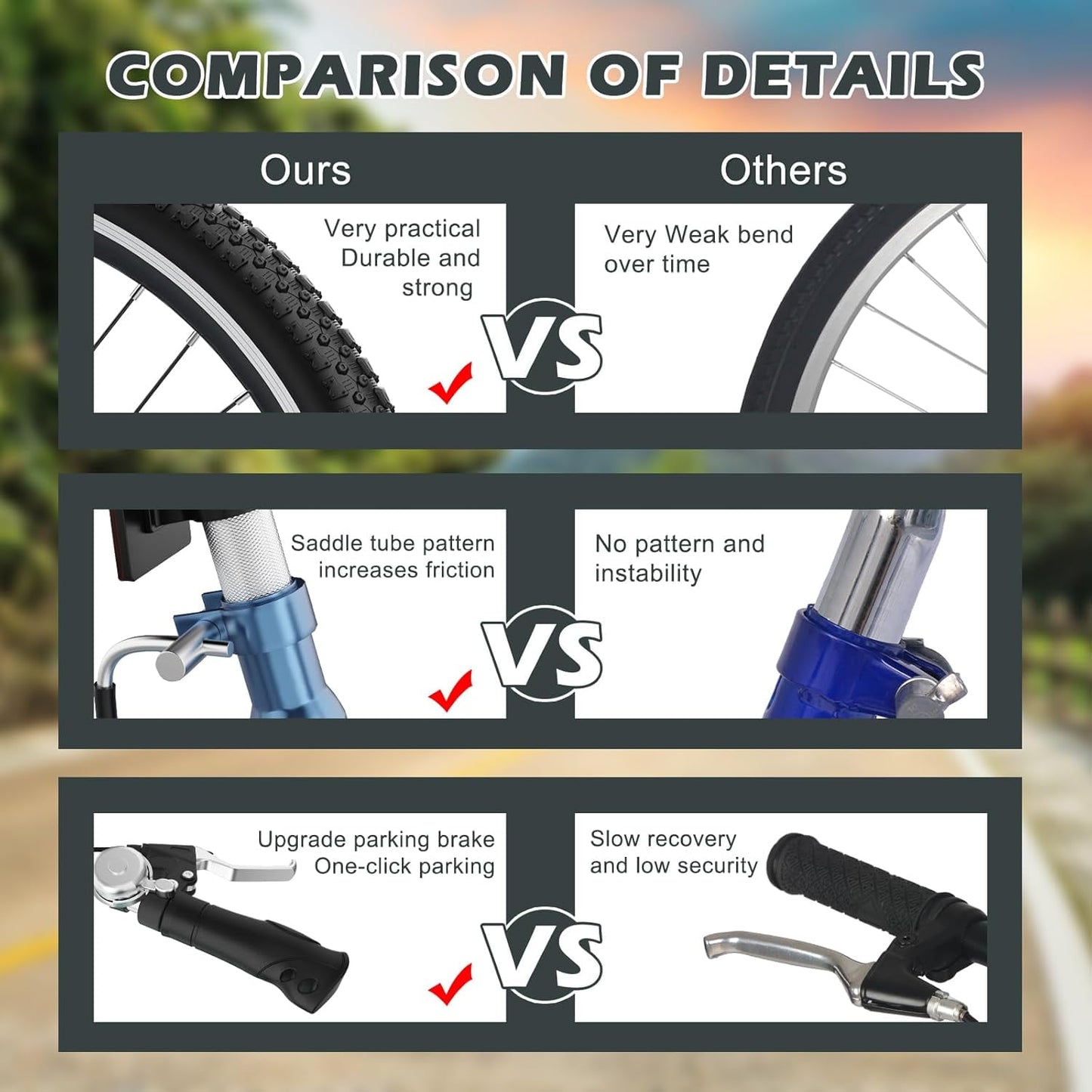 Lilypelle Adult Folding Tricycle with Low Step Through,20/24/26 inch 3 Wheel 7-Speed Foldable Cruiser Bike Trike with Cargo Basket for Women, Men, Seniors