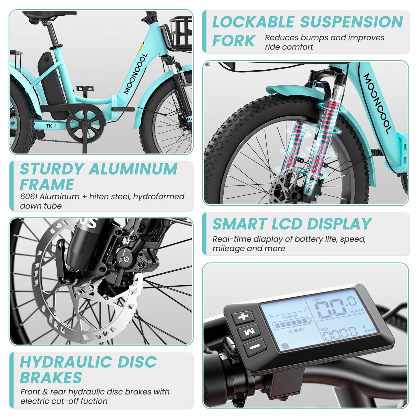 LILYPELLE Electric Trike for Adults, 750W Folding Electric Tricycle Electric Trike, 3 Wheel Electric Bicycle Motorized Three Wheel Ebike with Large Basket for Women Men