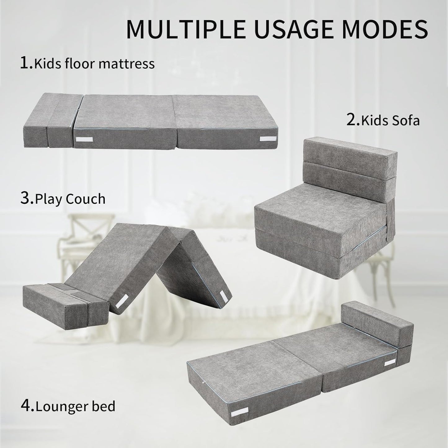 Lilypelle Kids 6" Folding Sofa Bed Floor Mattress
