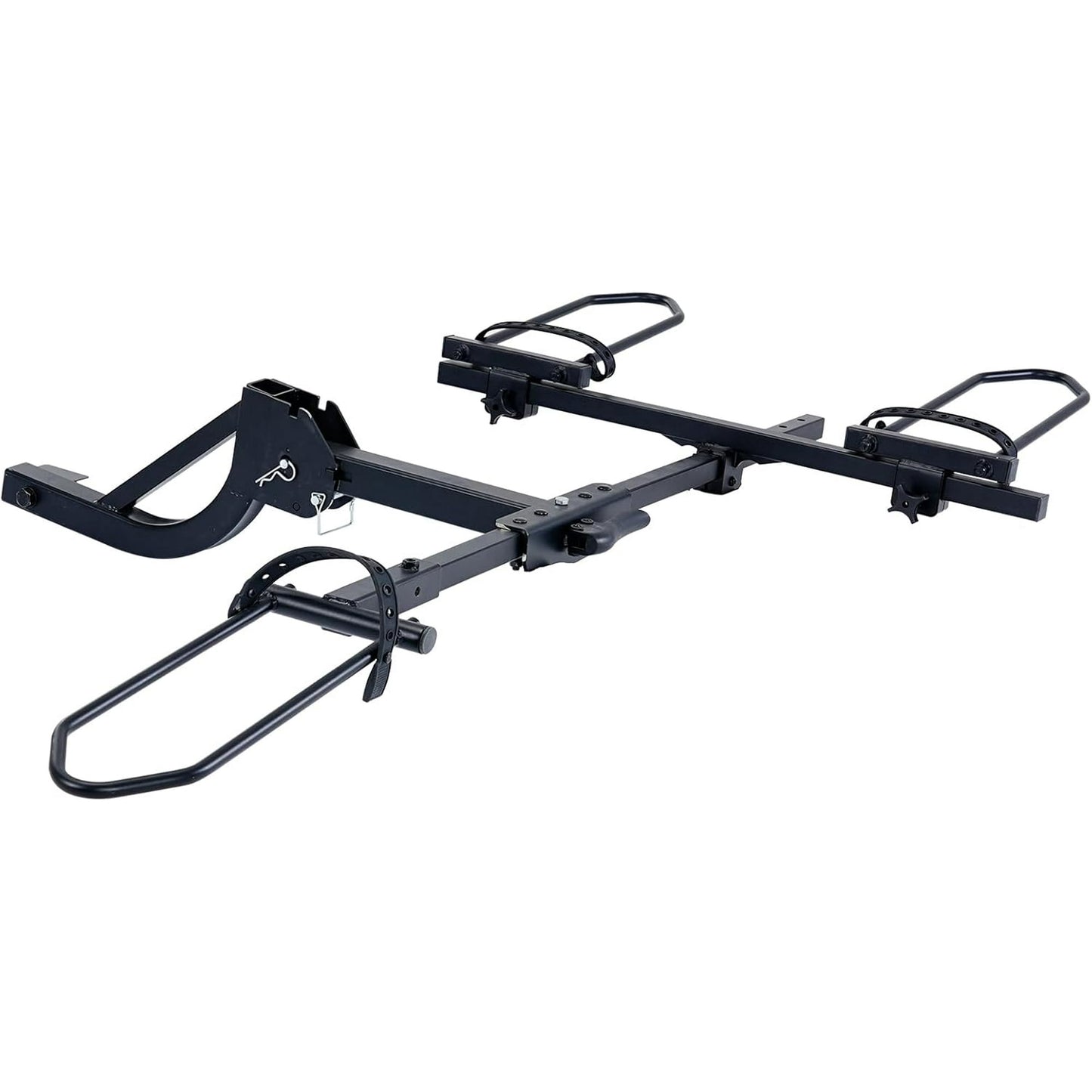 MOONCOOL Folding Hitch Trike Rack, 170 lbs Capacity, Fits Up to 5" Fat Tires and 42"-59" Wheelbase, Rear Bike Carrier for Adult Tricycles, 2" Receiver Mount for Cars, SUVs, Vans, RVs, Black