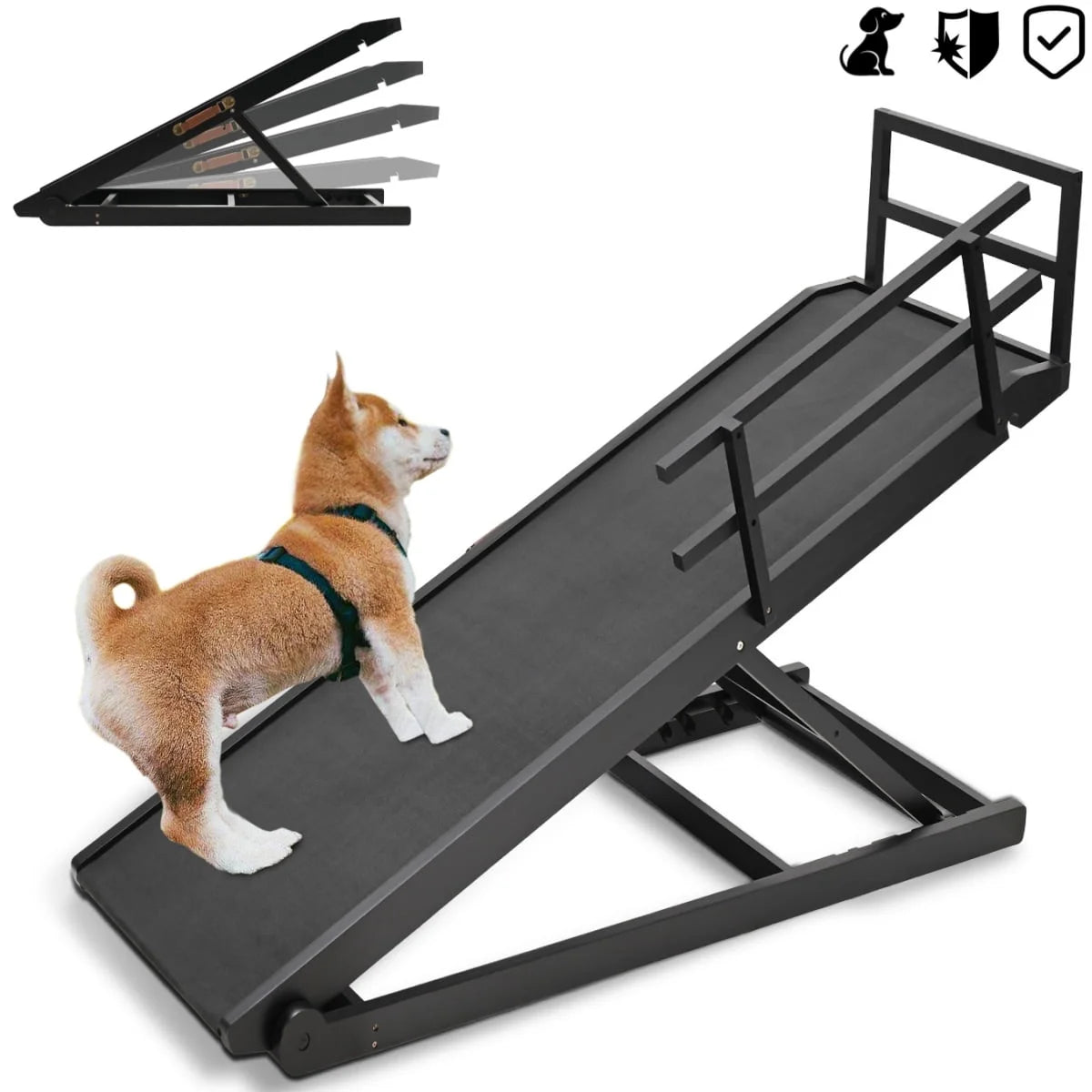 LILYPELLE Foldable Pet Ramp Bed for Dogs Cats with Non-slip Rubber