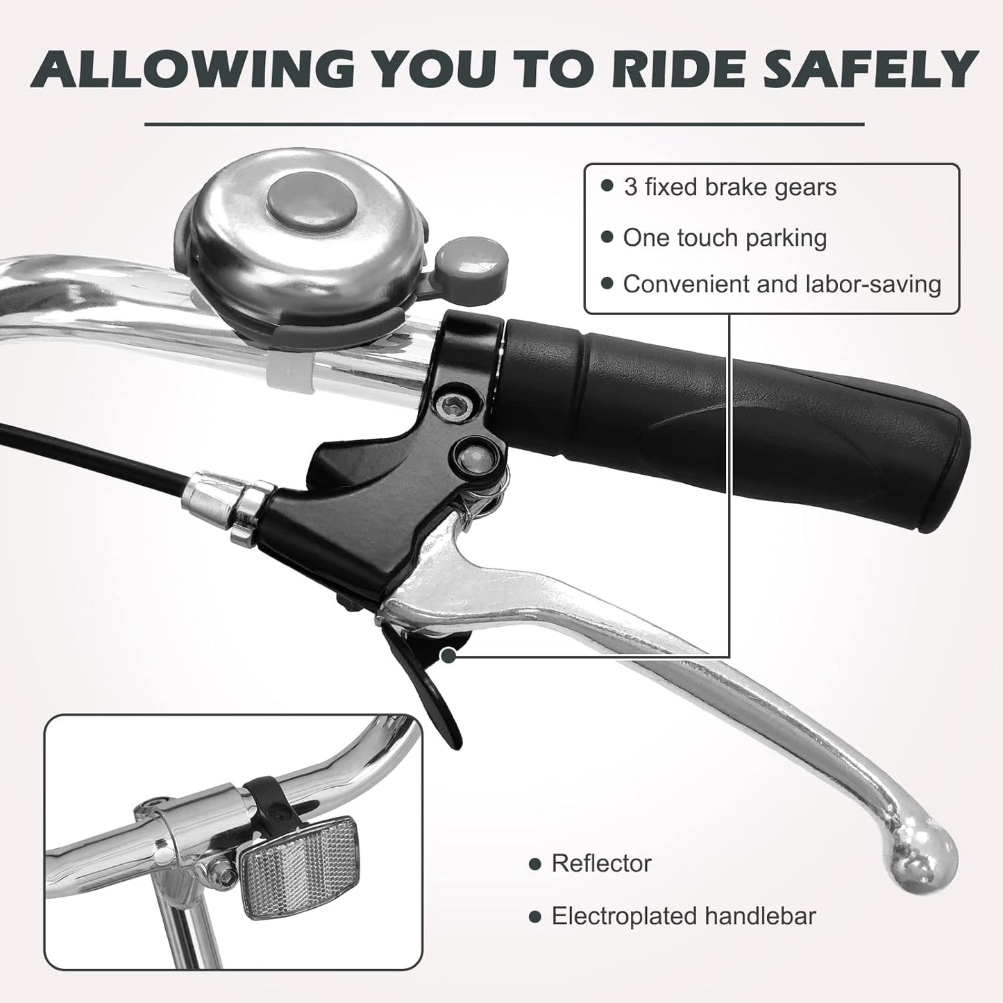 LILYPELLE Adult Tricycle 1 Speed, 3 Wheel Bike Adult, 24inch Wheels Cruiser Bikes with Cargo Basket for Seniors, Women, Men