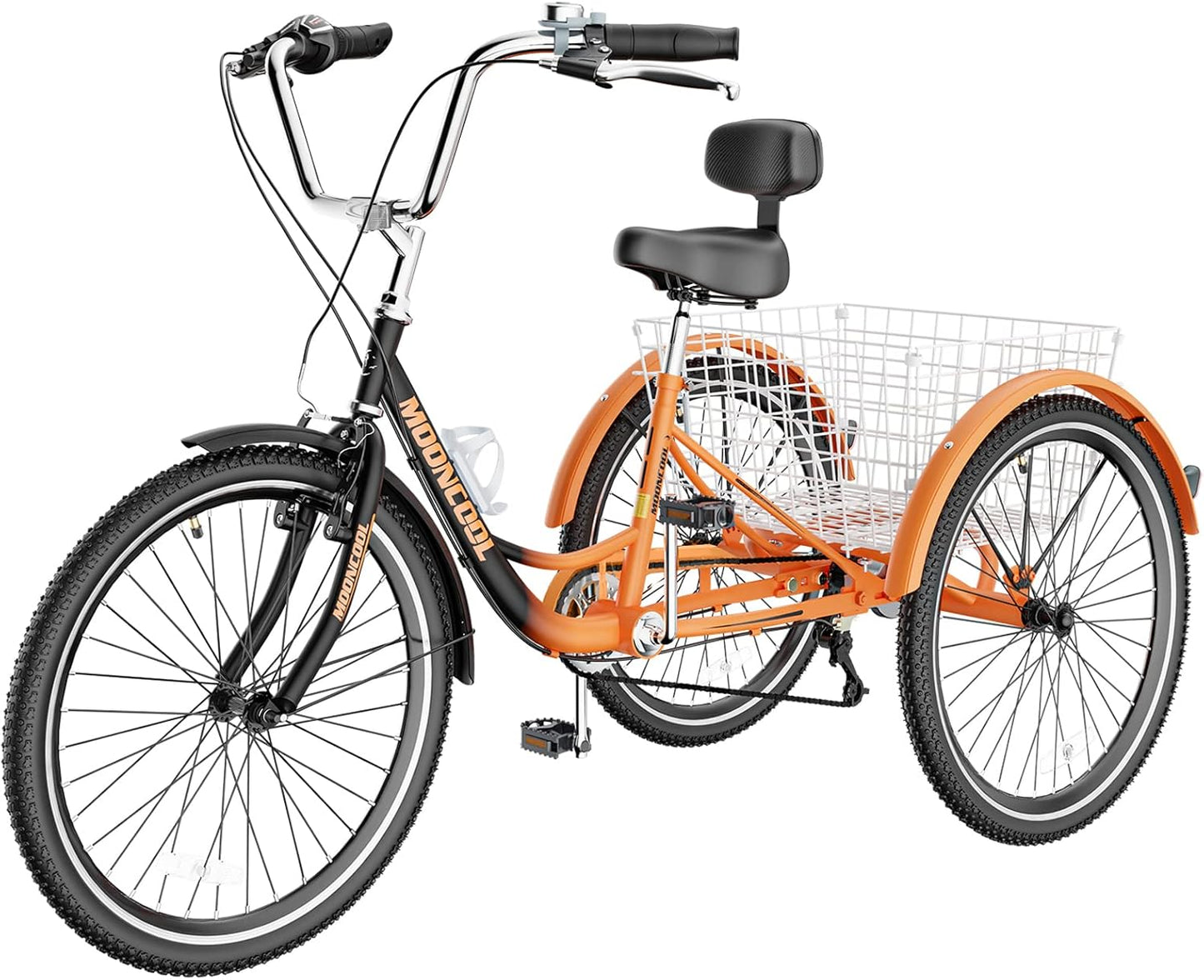 LILYPELLE Adult Tricycle 7 Speed, 3 Wheel Bike Adult, 20/24/26 inch Wheels Cruiser Bikes with Cargo Basket for Seniors, Women, Men