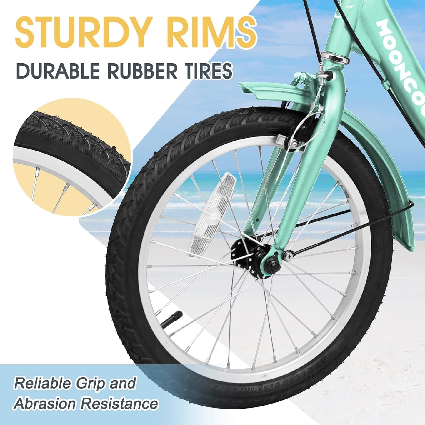 Lilypelle 16 inch Tricycle Kids Trikes for Beginner Riders, Single Speed 3 Wheel Bikes for Boys Girls, Low Step Through Three-Wheeled Bicycles with Rear Basket