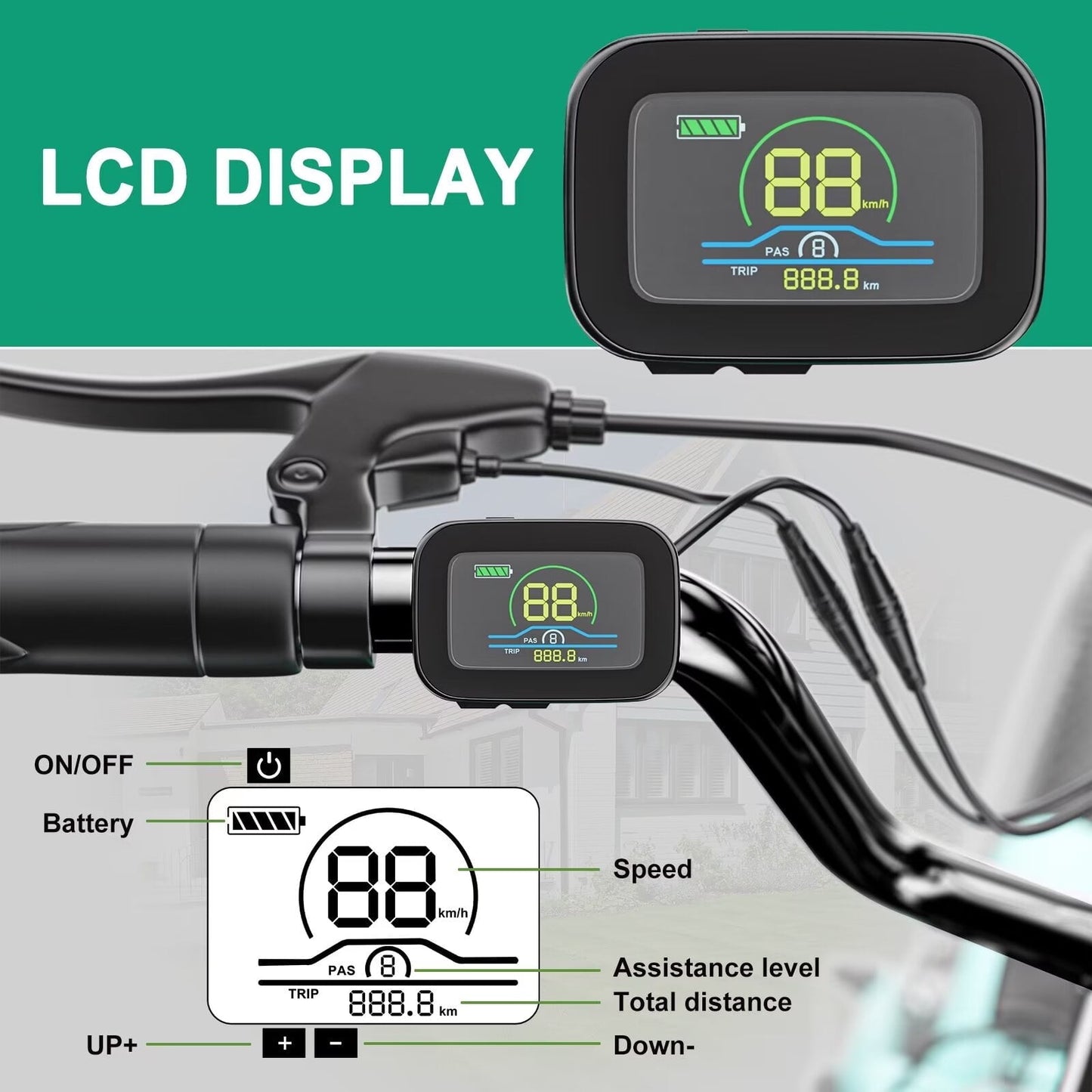 Lilypelle 7-Speed Electric Tricycle with 20" x 4" Fat Tires for Adults,500W 48V 14.5Ah Lithium Battery ,3 Wheels Electric bike with Front & Rear Basket for Men, Women，Senior