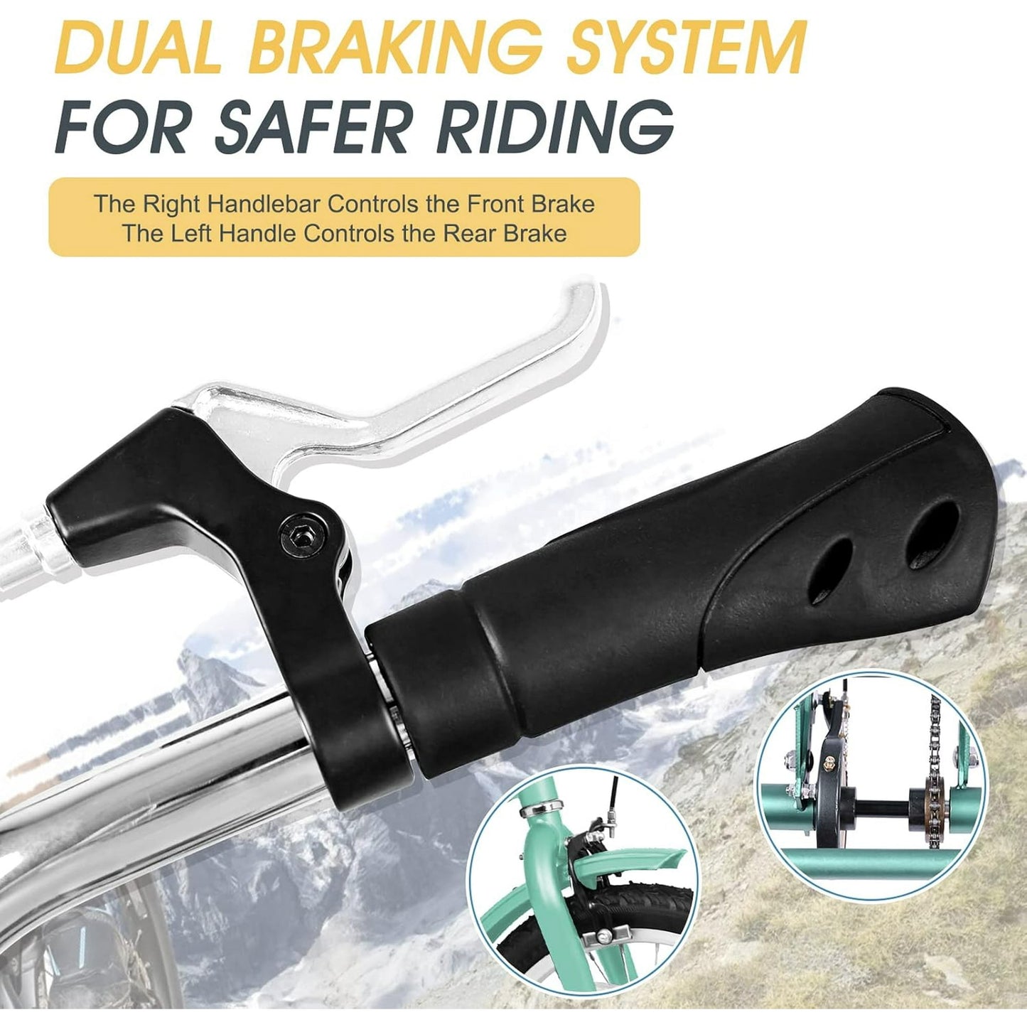 Lilypelle 16 inch Tricycle Kids Trikes for Beginner Riders, Single Speed 3 Wheel Bikes for Boys Girls, Low Step Through Three-Wheeled Bicycles with Rear Basket